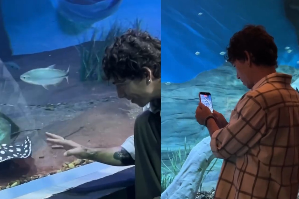 Di Ferrero visita pela primeira vez o maior aquário de agua doce do mundo; veja vídeo