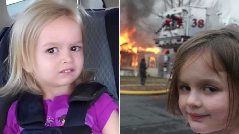 Chloe e Zoe se tornaram memes quando ainda eram crianças — Foto: Reprodução