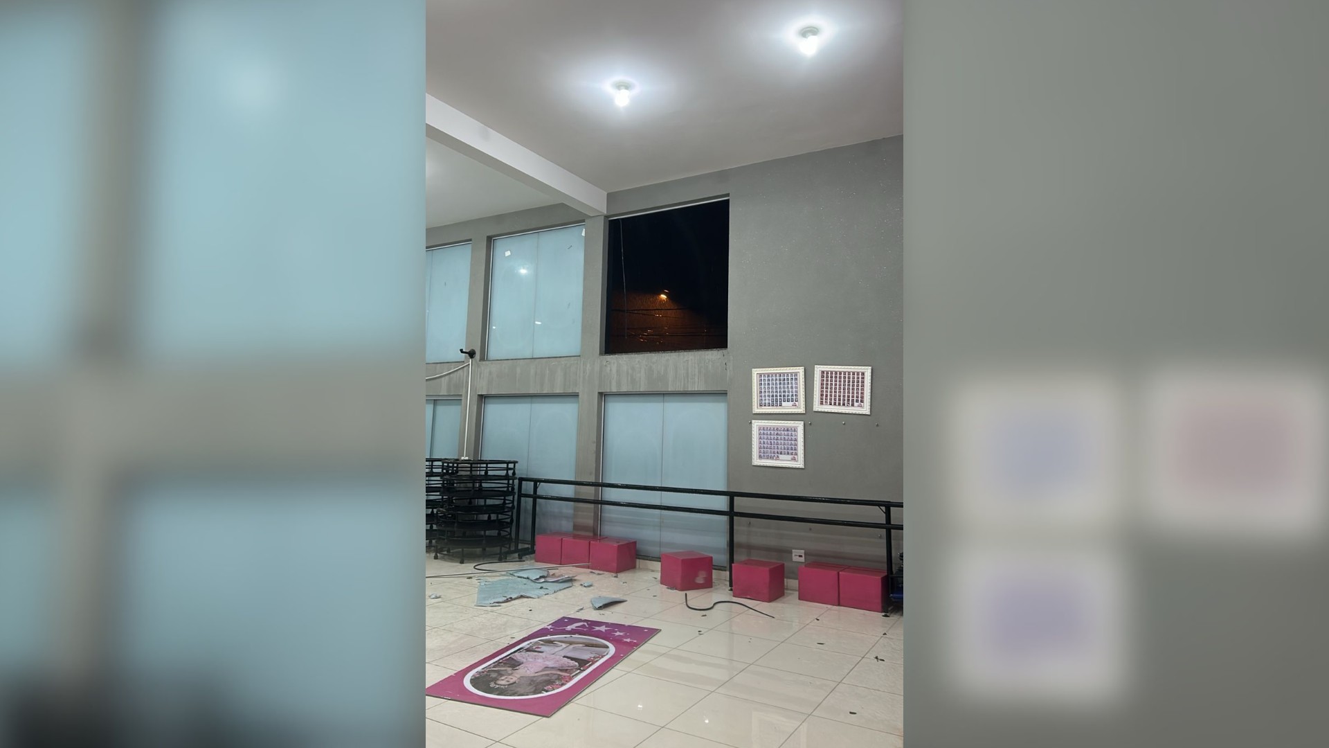 Professora de dança fica ferida com estilhaços e vento derruba bomba de posto: 'Caiu tudo', diz moradora, sobre temporal na região