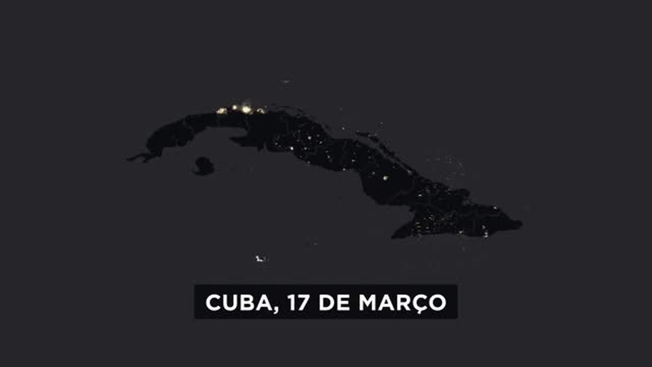 Imagens de satélite mostram apagão em Cuba após colapso no fornecimento de energia; FOTO