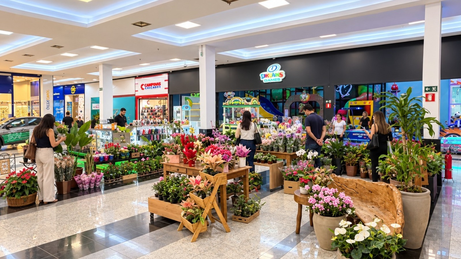 Feira de Primavera leva flores e trabalhos artesanais ao Pátio Limeira Shopping