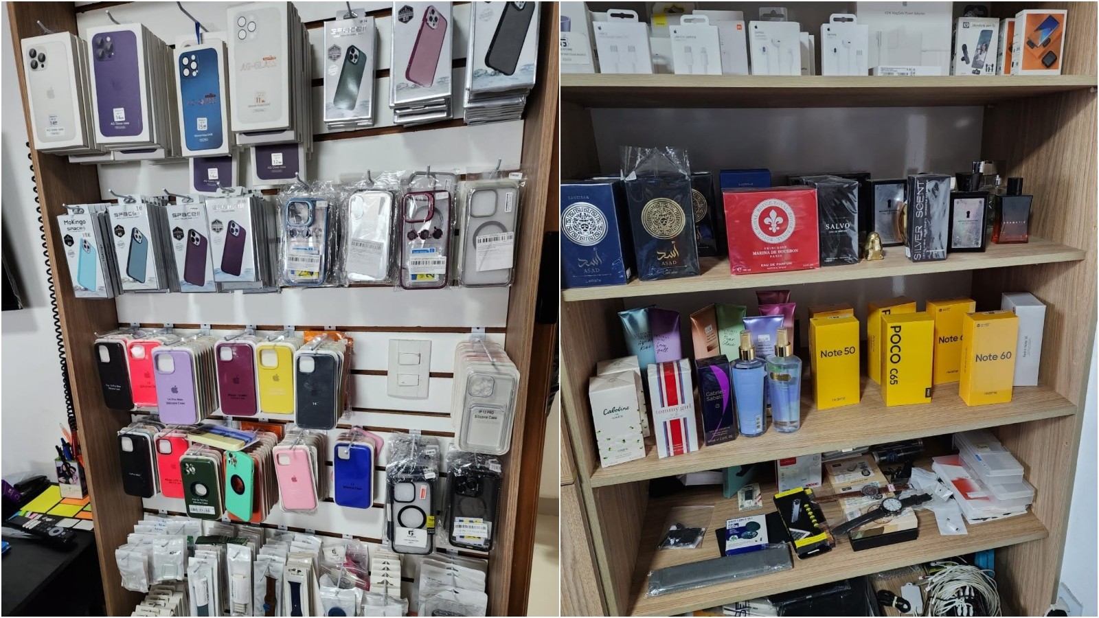 Celulares, notebooks e perfumes importados sem nota fiscal são apreendidos durante operação, em Fortaleza