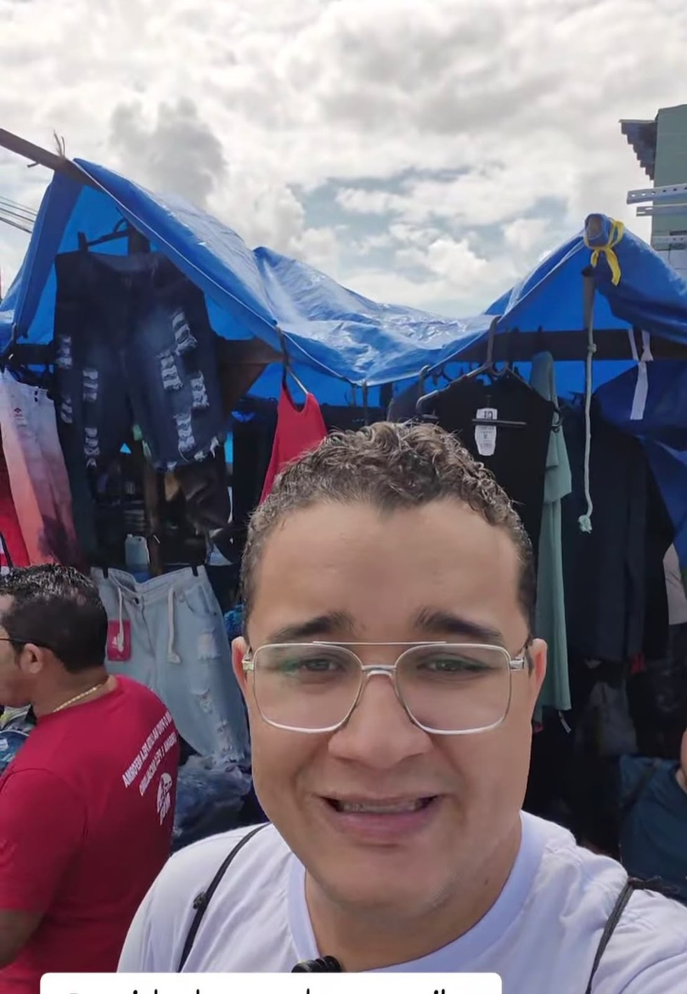 Yuri Ezequiel (UP) no primeiro dia de campanha ao governo da PB neste domingo (16) — Foto: Reprodução/Redes sociais