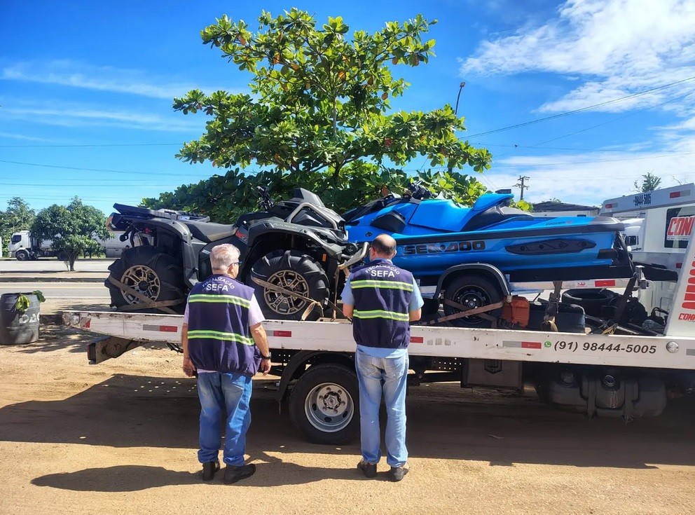 Jet ski, quadriciclo e carretinha avaliados em R$ 307 mil são apreendidos na BR-316, no Pará