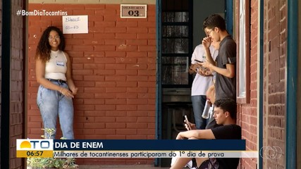 Milhares de tocantinenses participam do primeiro dia de provas do Enem