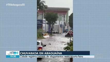 Temporal em Araguaína causa alagamentos e transtornos a moradores