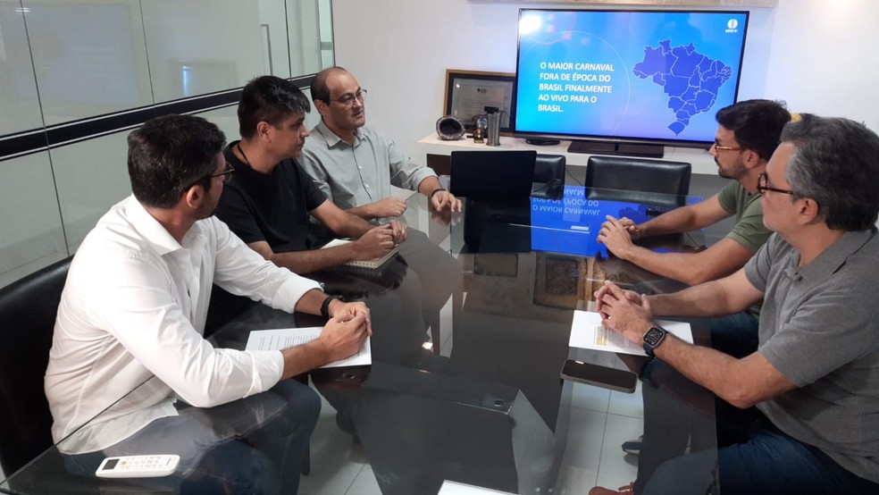 Reunião para assinatura do acordo aconteceu na tarde desta quinta-feira (16) em Natal — Foto: Sérgio Henrique Santos / Inter TV Cabugi