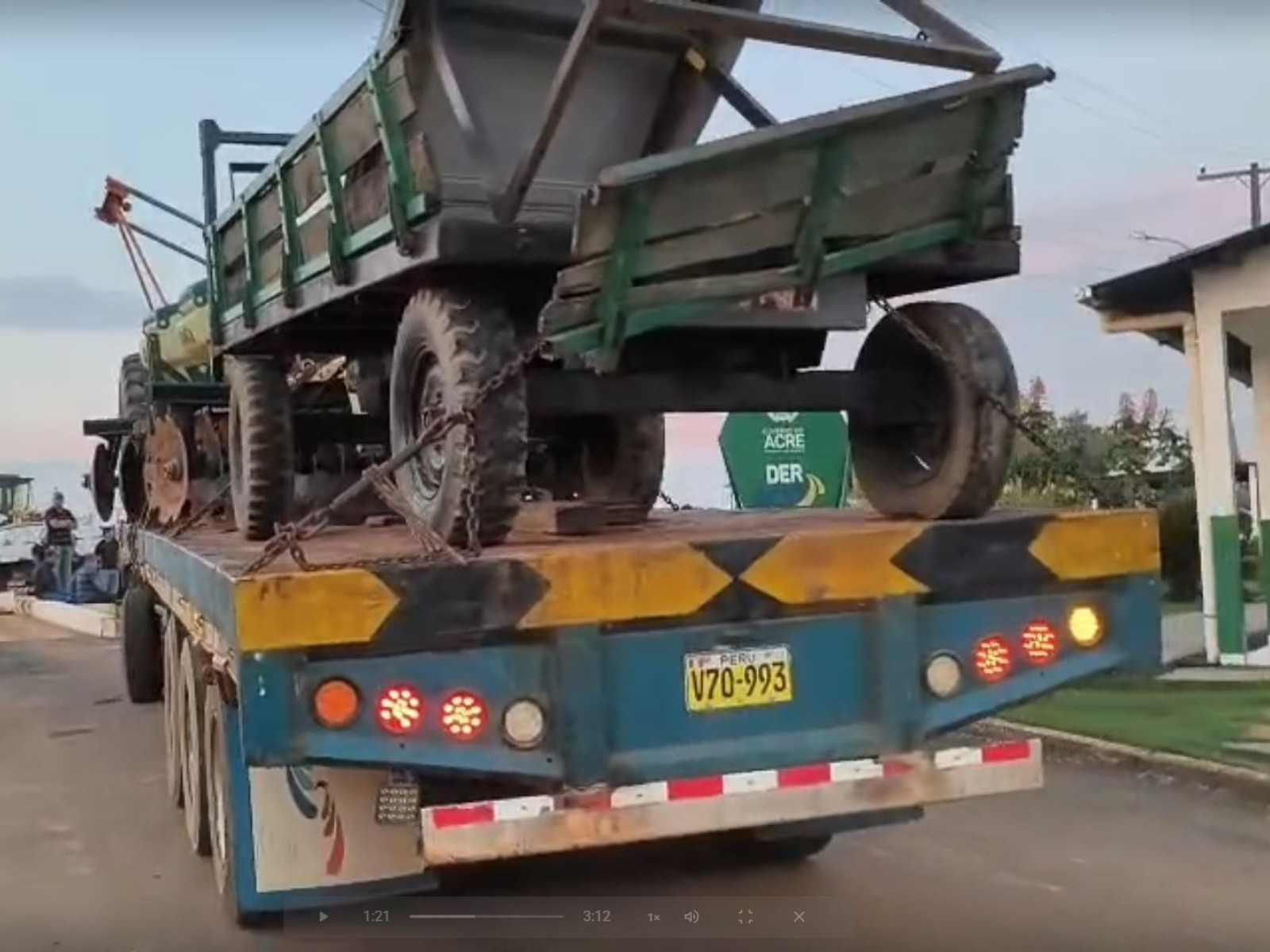 Equipamentos públicos do Acre são apreendidos a caminho do Peru; VÍDEO