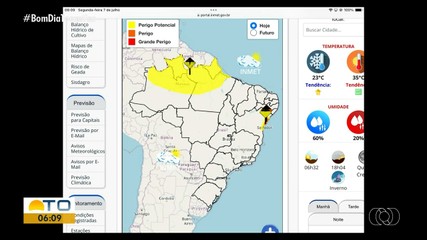 Saiba como fica a previsão do tempo para o Tocantins