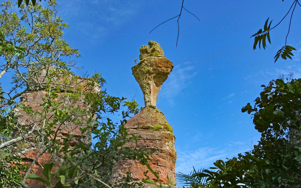 Pedra do Clice, em Gois  Foto: Weimer Carvalho/O Popular