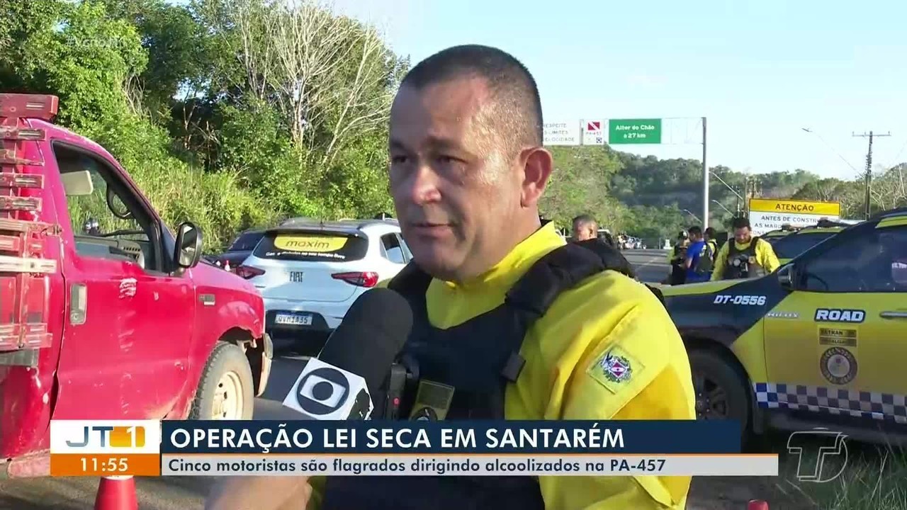 Primeiro fim de semana de férias tem 34 autuações por álcool ao volante e 17 vítimas de acidentes em Santarém, no Pará