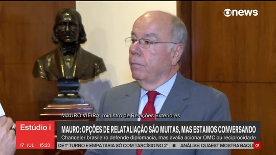 Ameaça de sanções da Otan é 'totalmente descabida', e Brasil não pretende dialogar com organização, diz Mauro Vieira