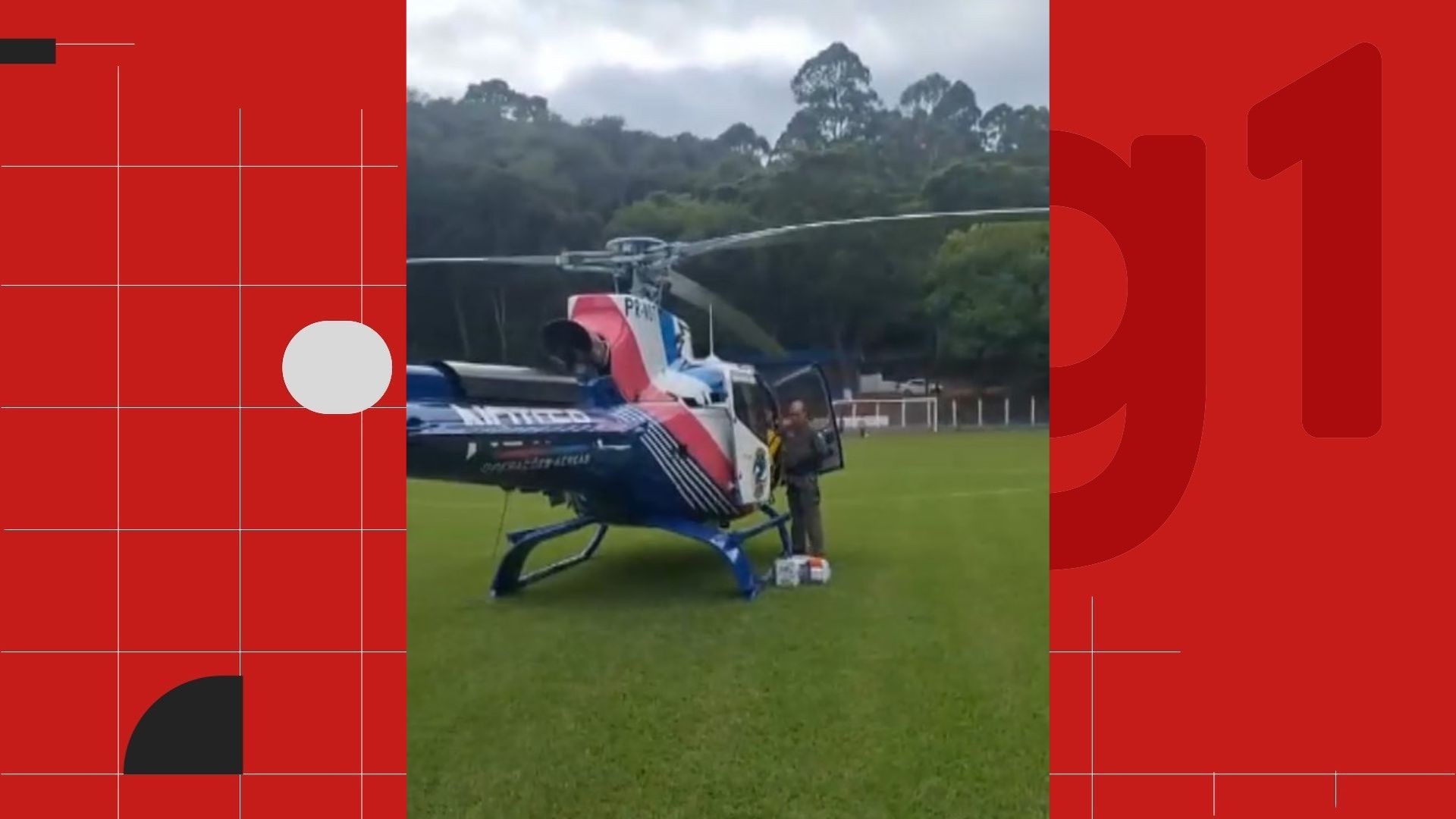 Menino de 9 anos é atropelado na porta de escola no ES e é resgatado de helicóptero em estado grave