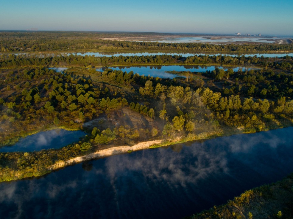 Vista aérea da reserva — Foto: Stanislav Gumenyuk/Wikimedia Commons/CC BY-SA 4.0