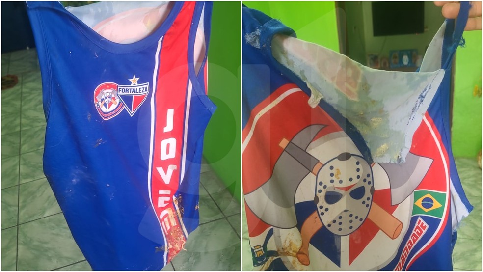 Grupo agrediu e tentou tomar camisa de torcida organizada do Fortaleza de jovem com autismo, no Bairro Conjunto Ceará, em Fortaleza. — Foto: Arquivo pessoal