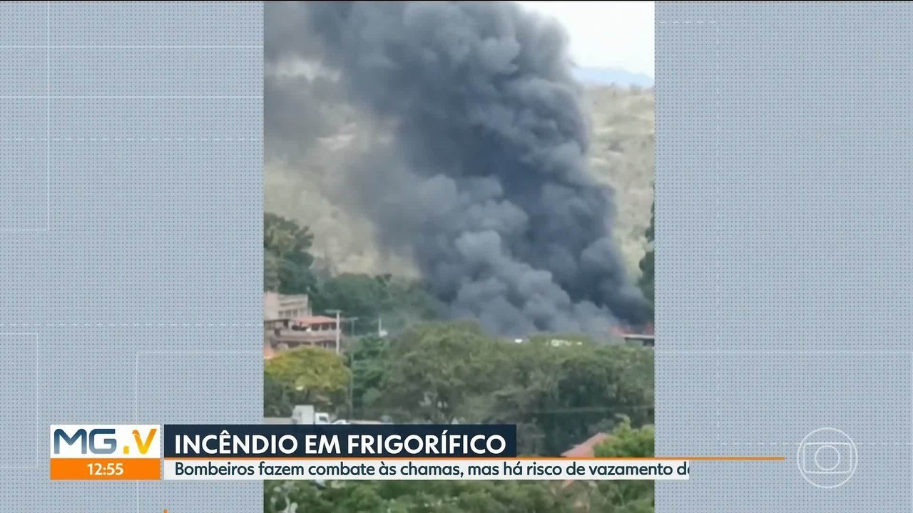 Incêndio atinge frigorífico em Sabará