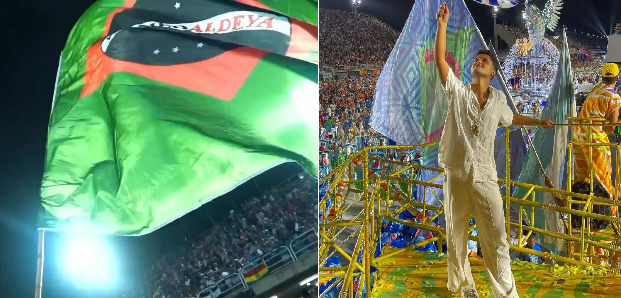 Autor de bandeira retirada de festival no RJ diz que obra censurada está em livro e já atravessou a Marquês de Sapucaí em 2023