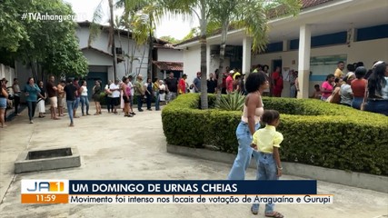Movimento foi intenso nos locais de votação de Araguaína e Gurupi
