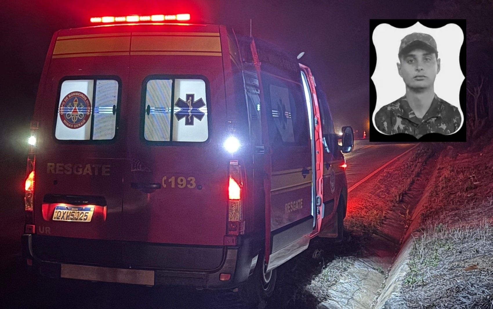 Soldado do Exército morre atropelado após desembarcar de ônibus na MG-167, no Sul de Minas