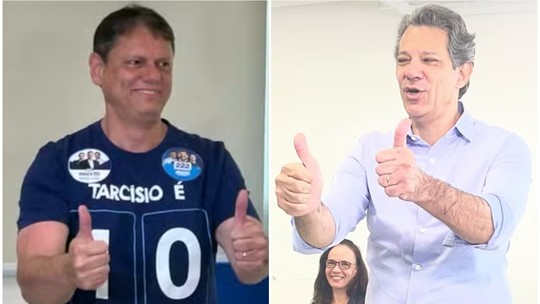 Disputando o governo de SP, Tarcísio e Haddad votam logo pela manhã; SIGA