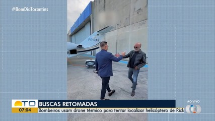 Buscas por cantor Rick são retomadas com uso de drones térmicos