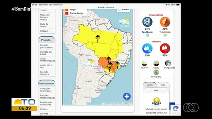 Saiba como fica a previsão do tempo para o Tocantins