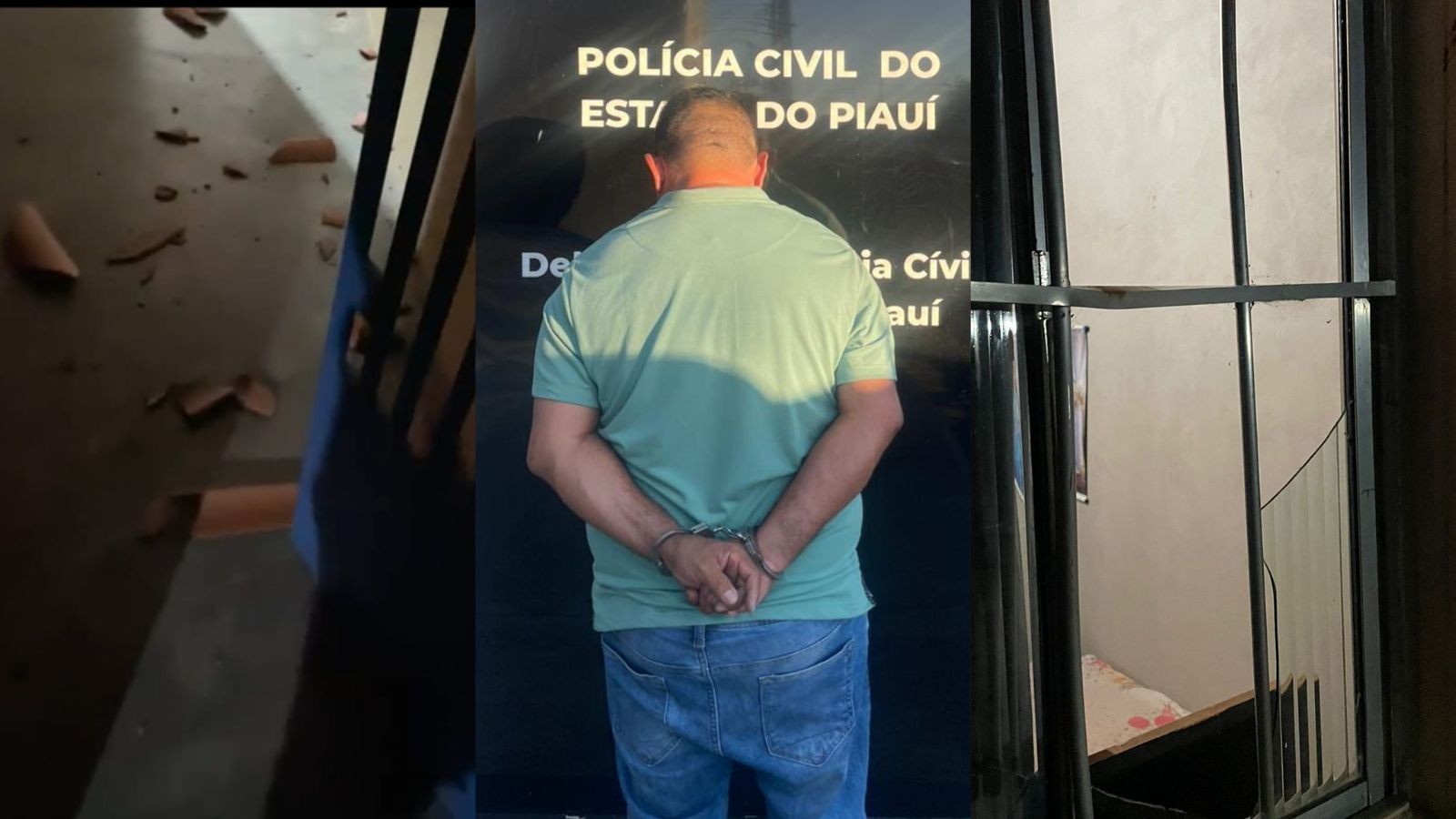 Homem é preso após perseguir ex-namorada e danificar telhado de casa no Piauí