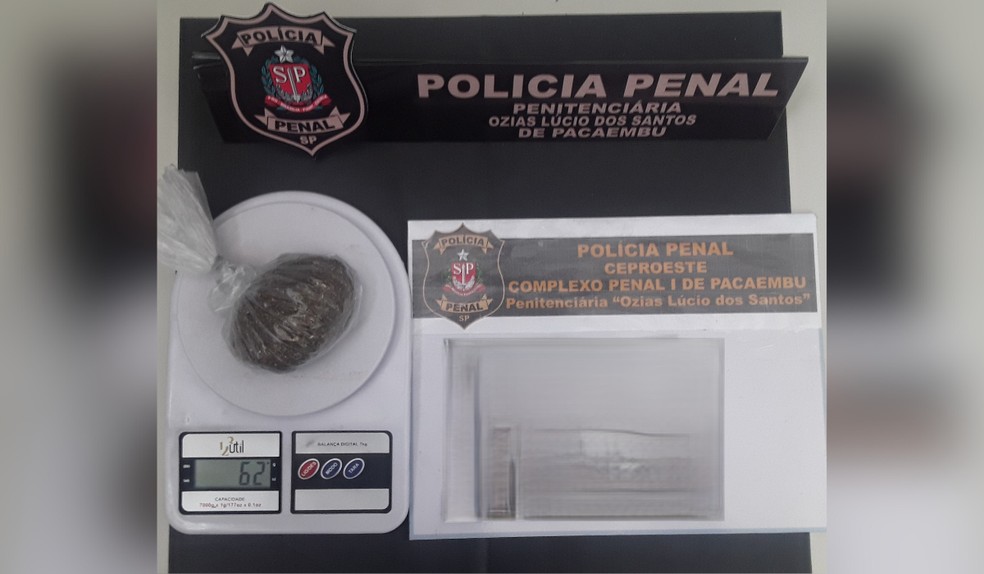 Polícia Penal impede entrada de droga na Penitenciária de Pacaembu — Foto: Polícia Penal/Divulgação