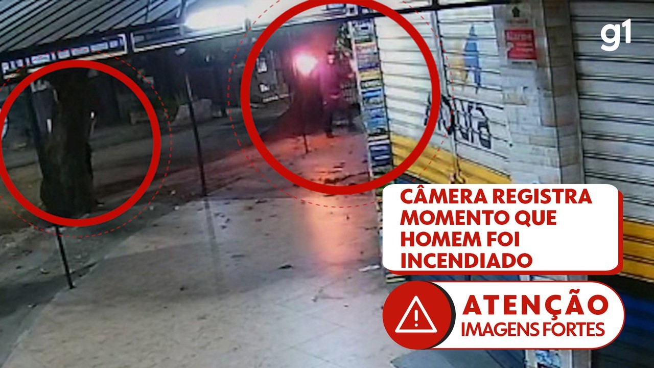Ataque com molotov a homem de rua: réu ofereceu R$ 2,5 mil | G1