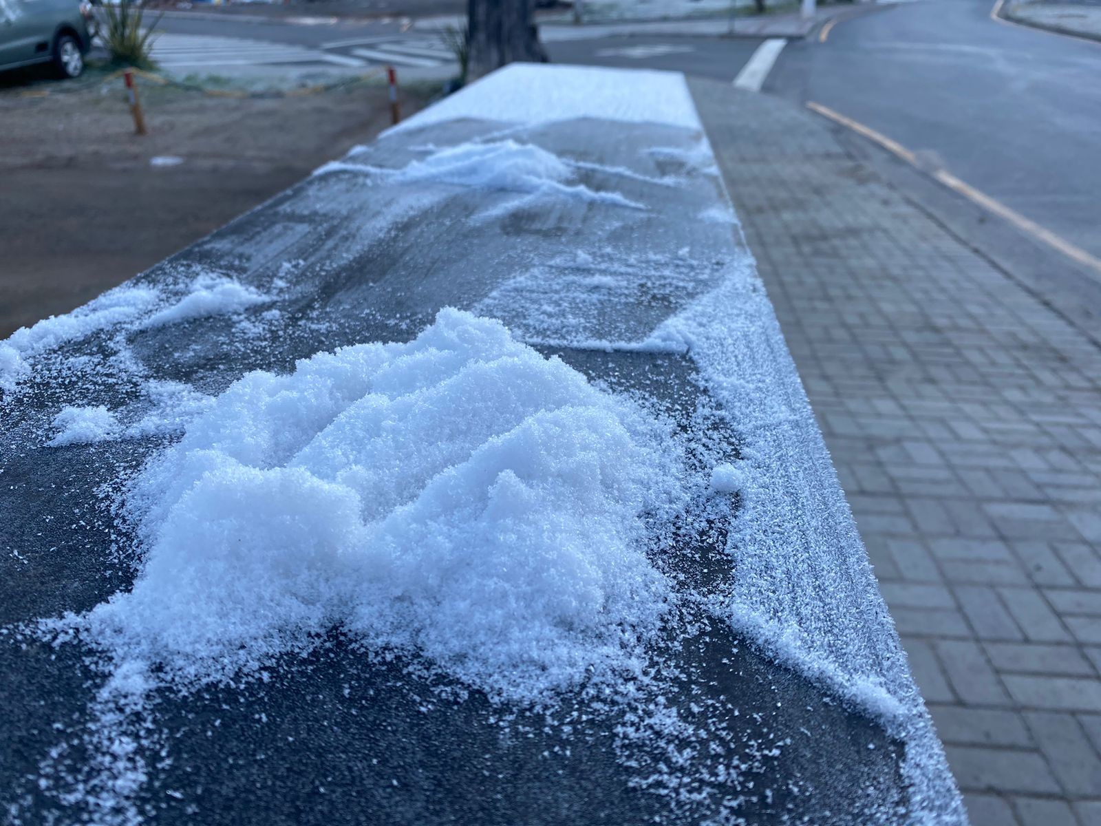 Campos do Jordão (SP) bate recorde de frio com temperatura negativa e geada