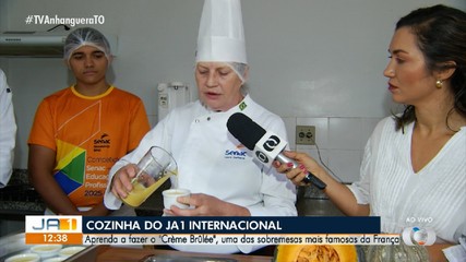 Chefe dá dicas de como preparar um crème brûlée com ingredientes regionais