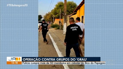 Polícia cumpre mais de 50 mandados contra grupos do 'grau' no Tocantins