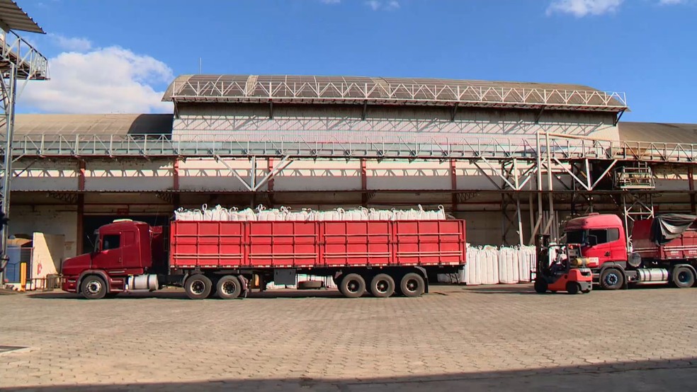 Gargalo logístico impede a saída de cerca de 800 mil sacas de café do Espírito Santo. — Foto: TV Gazeta