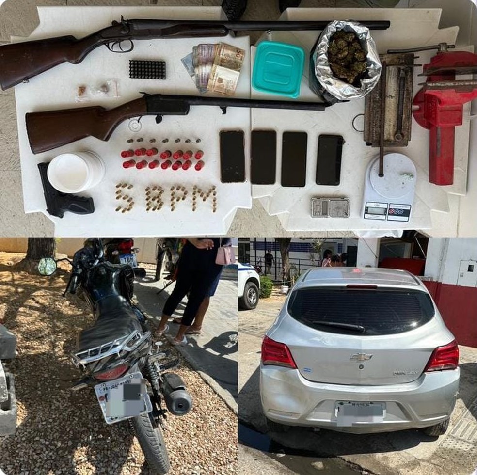 5ºBPM desarticula quadrilha e fecha laboratório de drogas em Petrolina — Foto: Divulgação/ 5º BPM