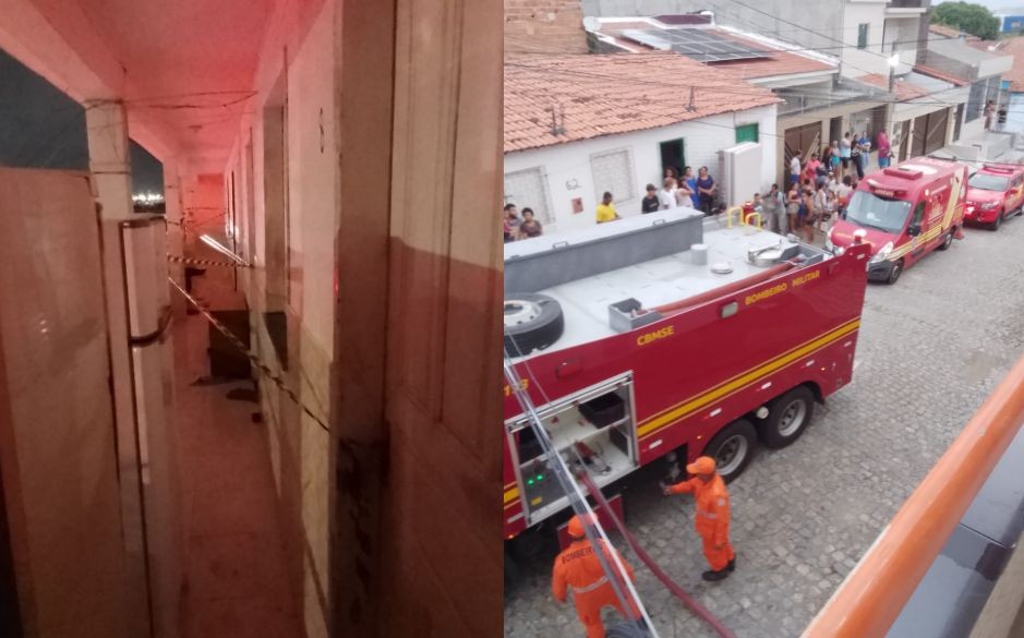 Incêndio atinge imóvel no Bairro Santos Dumont em Aracaju