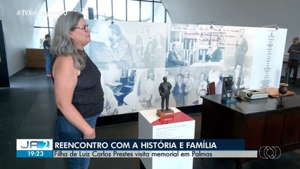 Filha de Luiz Carlos Prestes visita memorial em Palmas