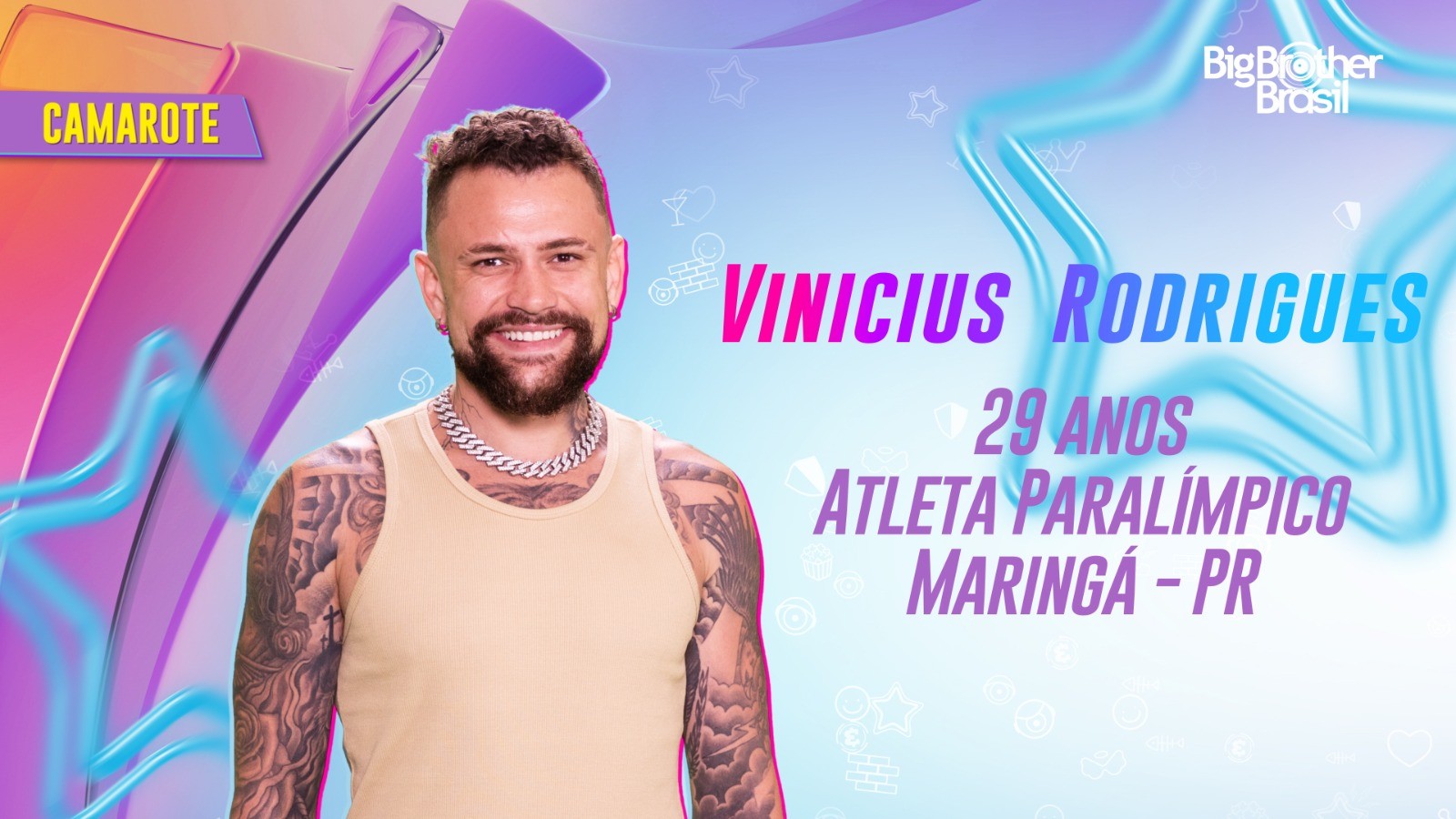 Vinicius Rodrigues no ‘BBB 24’: atleta é vice-campeão paralímpico na prova mais rápida do atletismo; conheça