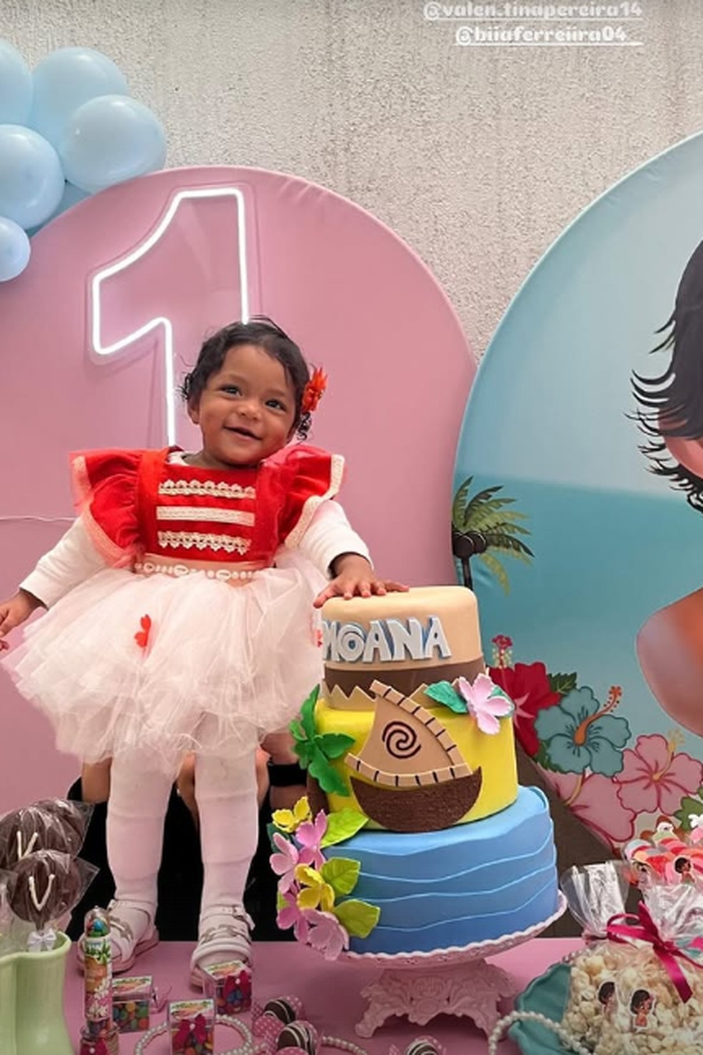 Um ano de Valentina — Foto: Reprodução/Instagram