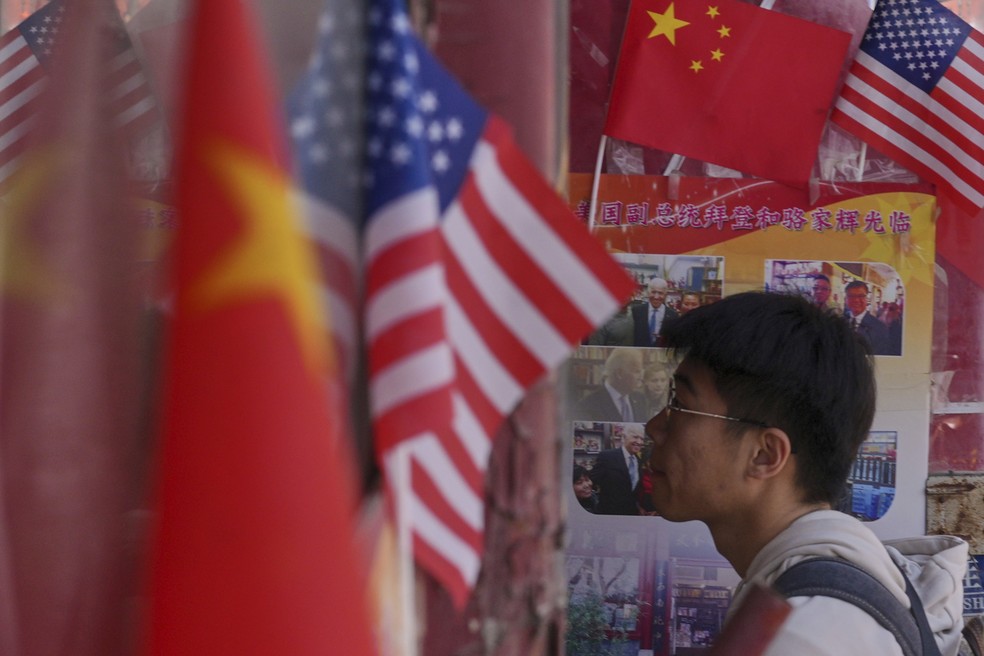 China e EUA — Foto: Associated Press
