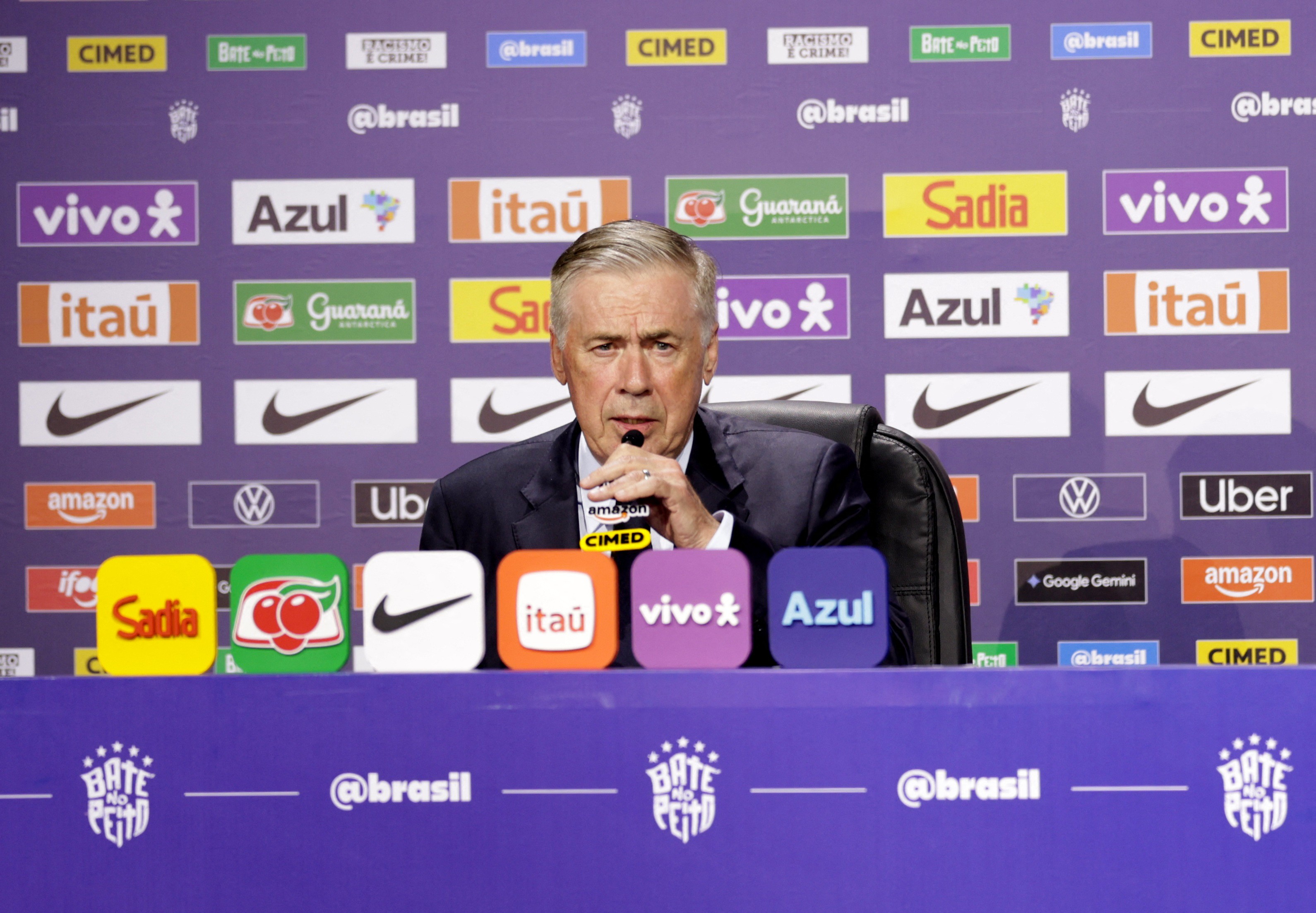 Entrevista de Carlo Ancelotti no Jornal Nacional