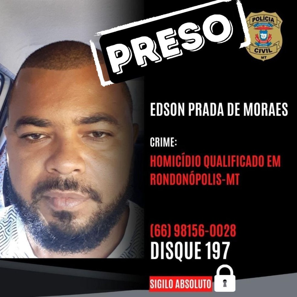 Edson é apontado como responsável por planejar a morte do adolescente Carlos Henrique Rosa Rezende Costa — Foto: Polícia Civil
