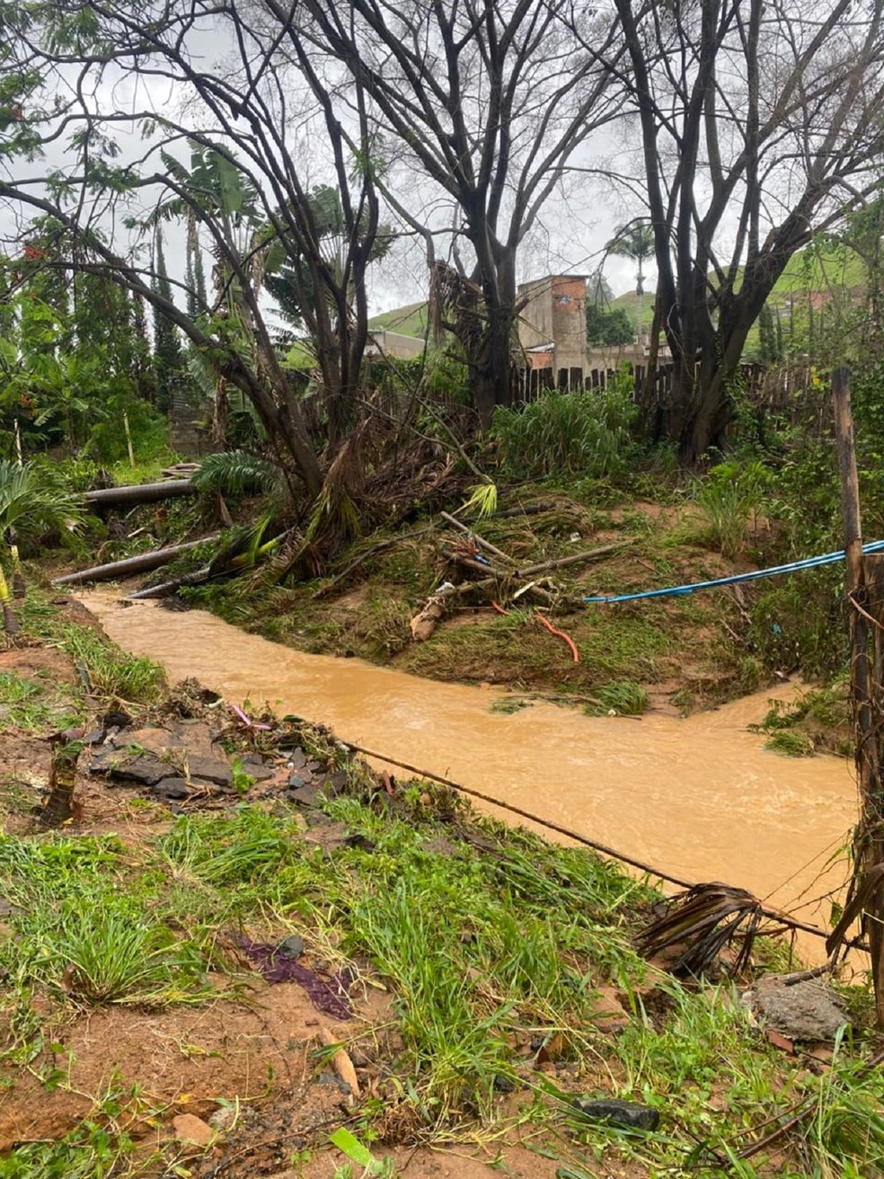 Situação de Astolfo Dutra após o temporal — Foto: Redes Sociais
