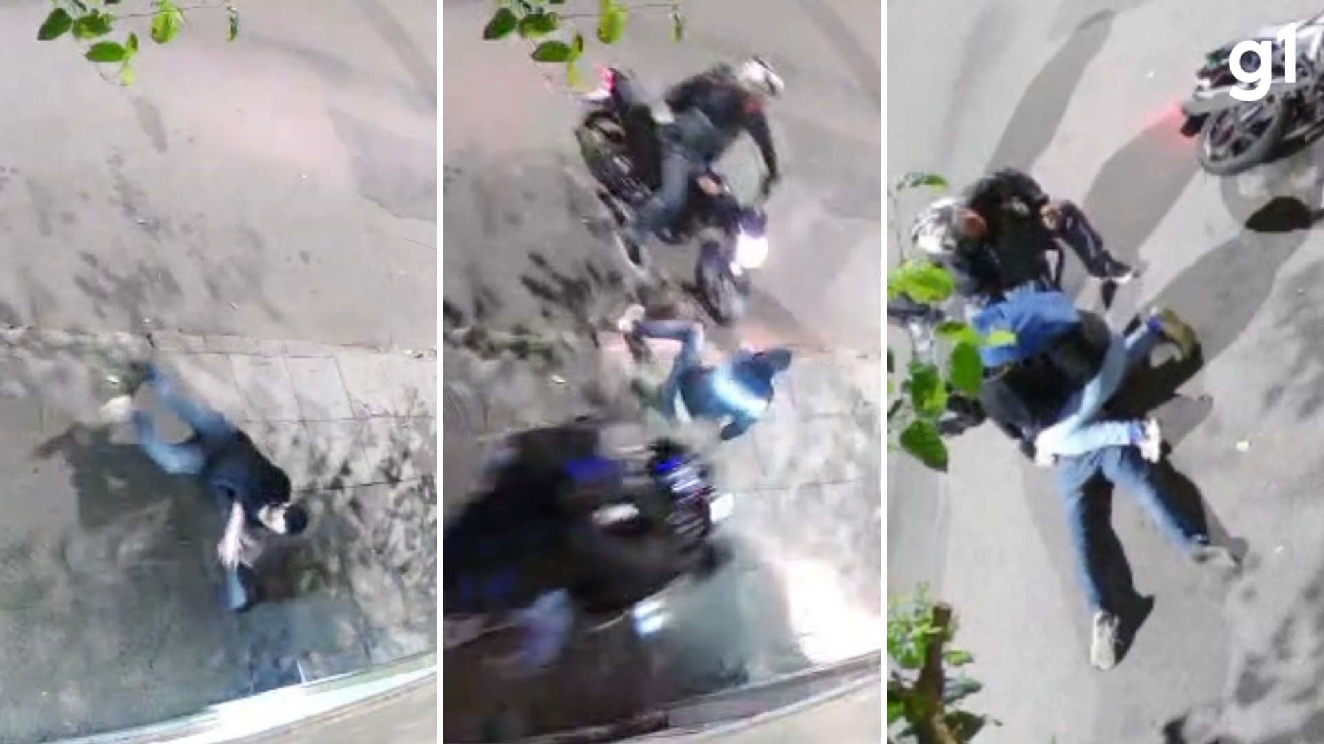 homem é derrubado e imobilizado por PMs de folga após suspeita de assalto em Porto Alegre; bolsa pertencia a ele — VÍDEO