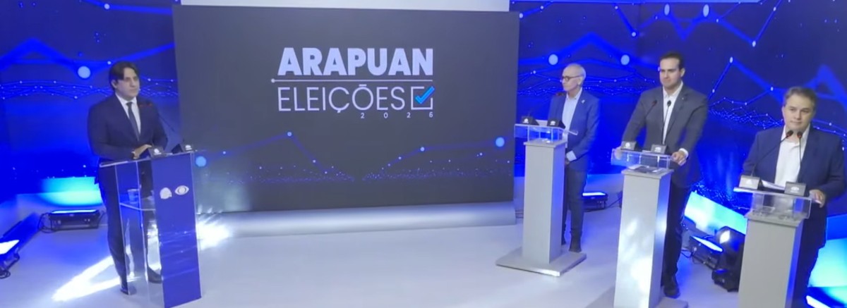 Debate entre candidatos ao governo da Paraíba tem troca de acusações e embates sobre obras e segurança pública
