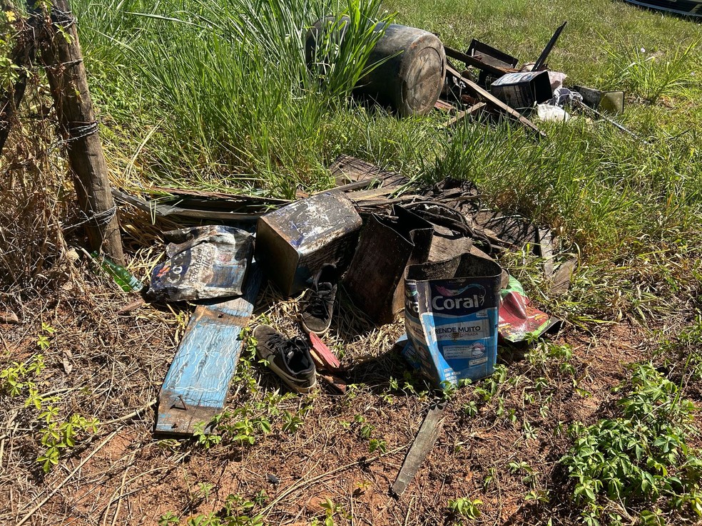 Idoso morre na Vicinal Francisco de Assis Martucci, em Dracena (SP) — Foto: Renato Campanari/TV Fronteira