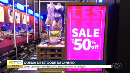Lojas apostam em descontos para atrair clientes em shoppings de Palmas