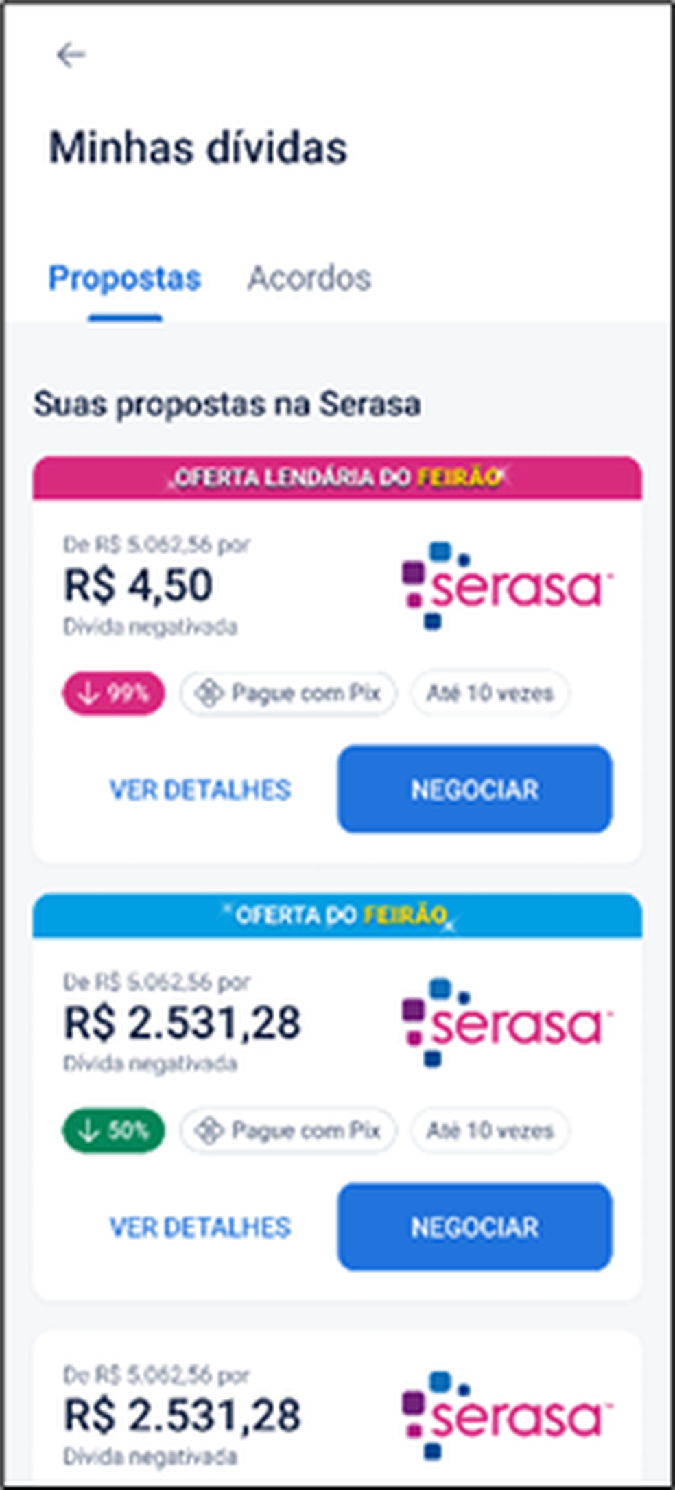 Projeto do Serasa oferece serviço gratuito para negociação de