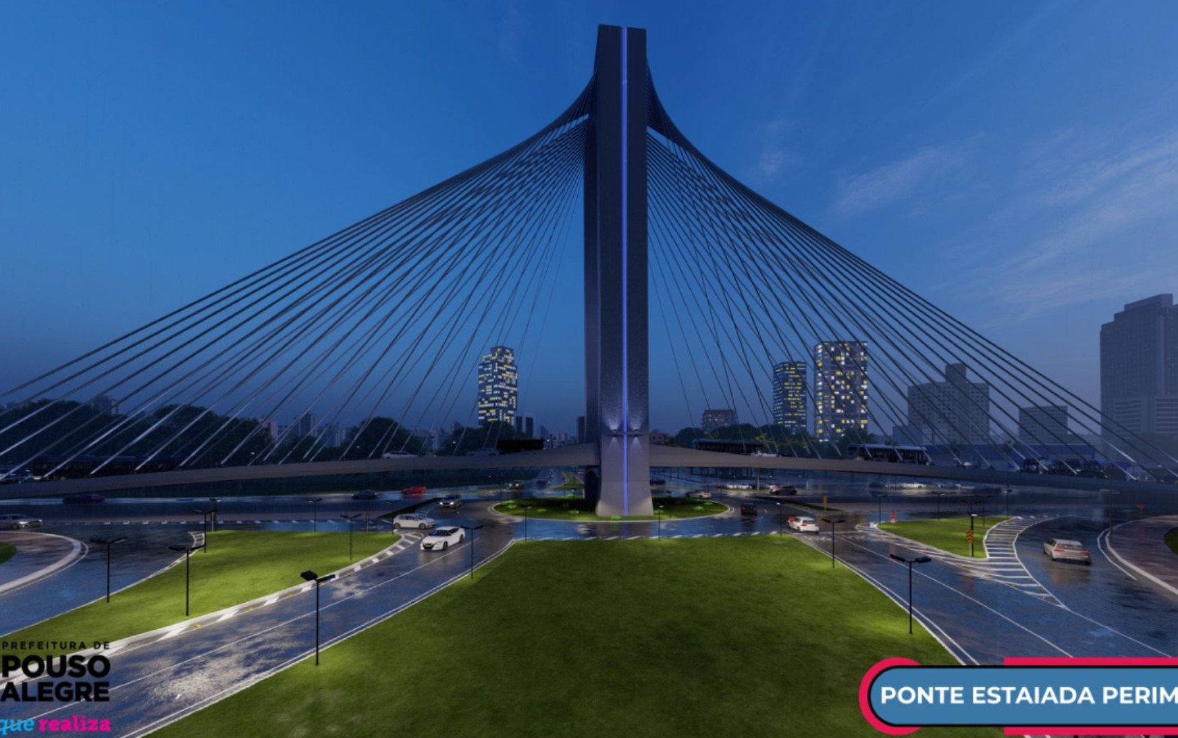 Governo libera R$ 140 milhões para viaduto e ponte estaiada em Pouso Alegre, MG