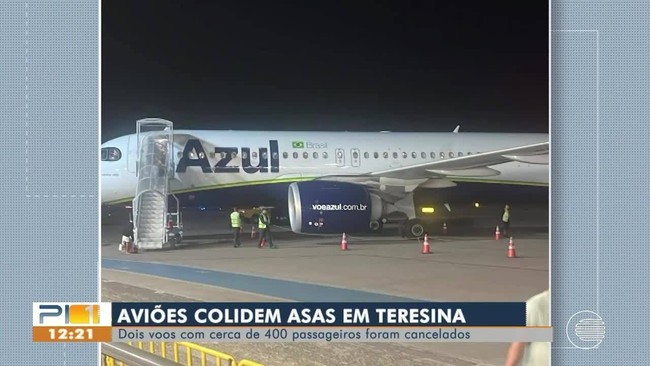 Passageiros relatam transtornos para seguir viagem após aviões colidirem no pátio do Aerop