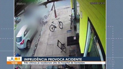 Imprudência provoca acidente e deixa três feridos em Santarém, oeste do Pará